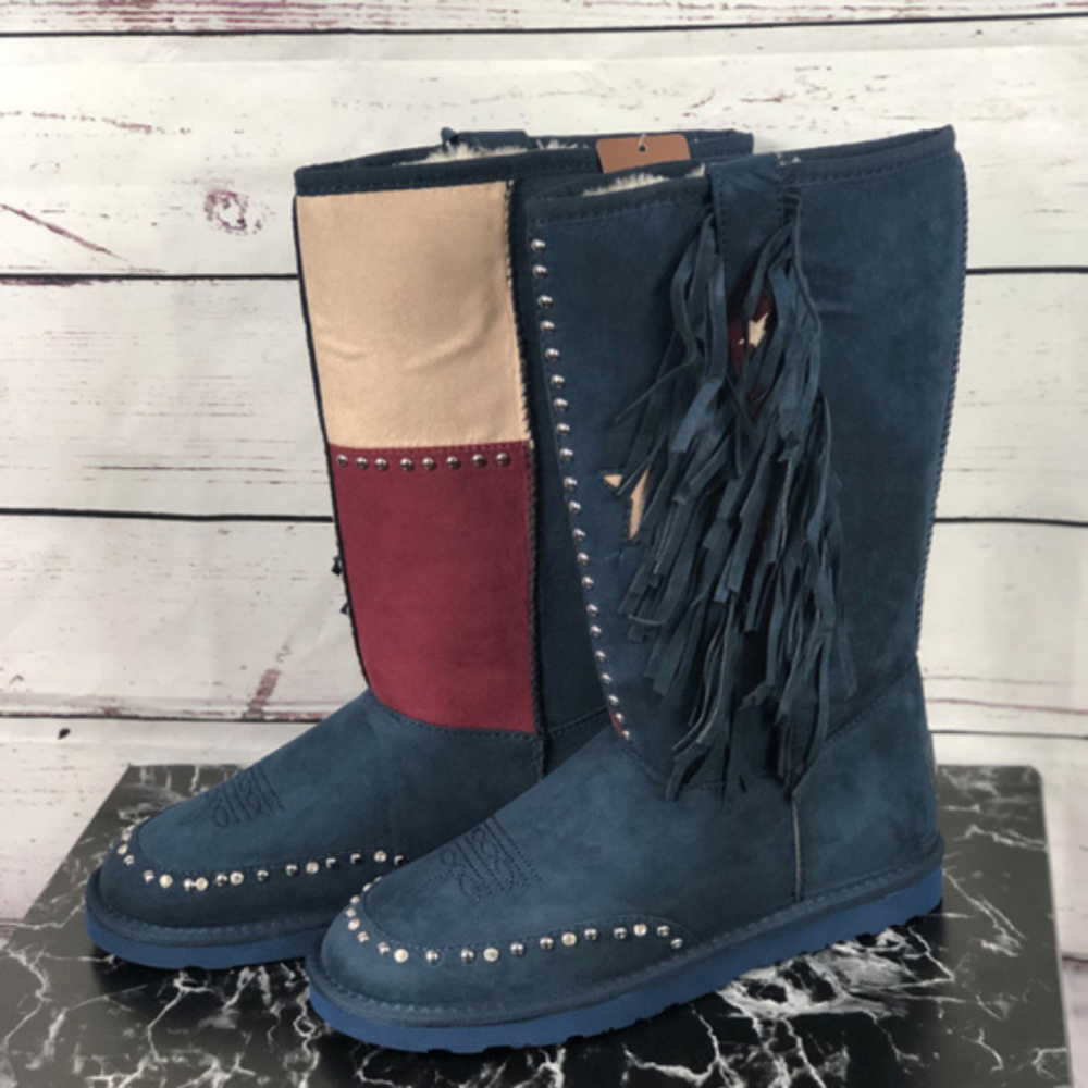 Montana West Texas Pride Collection Boots Navy - Picture 2 of 6